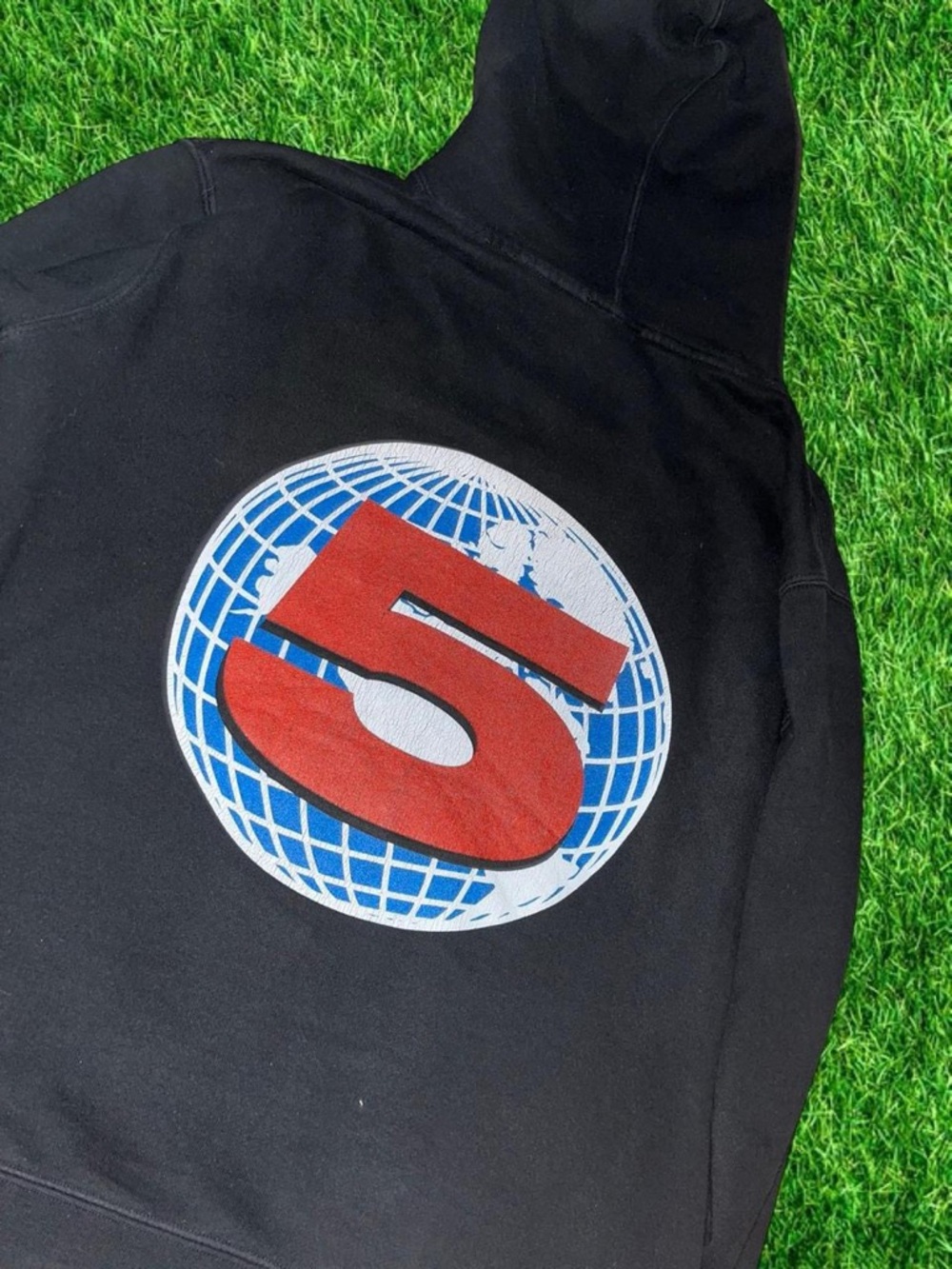 Black and red Channel 5 News hoodie